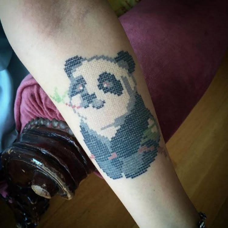 Tatuaje Bordado 2 Punto de cruz