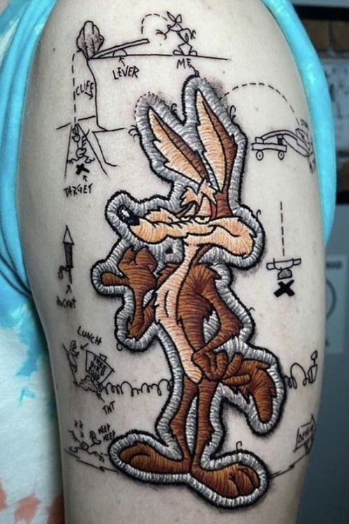 Tatuaje Bordado Punto Crewel 3