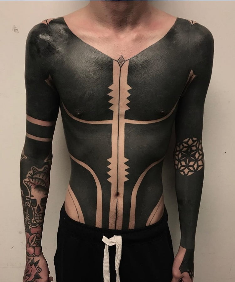 Estilos de tatuajes Blackout