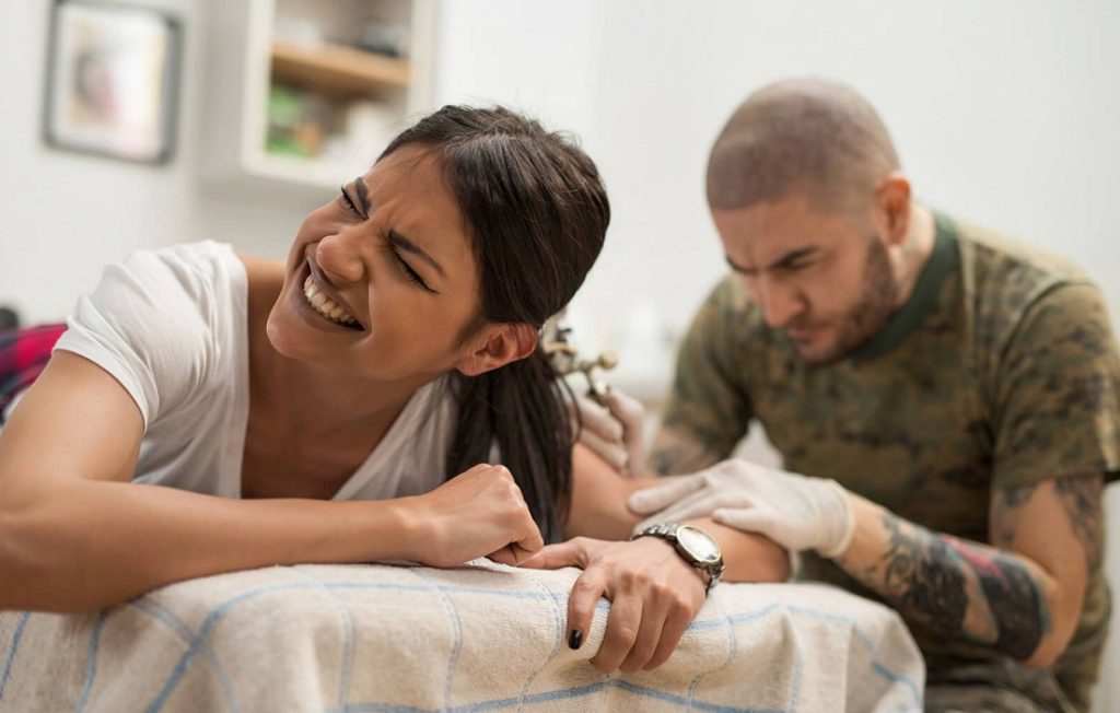 Mapa dolor tatuaje antebrazo
