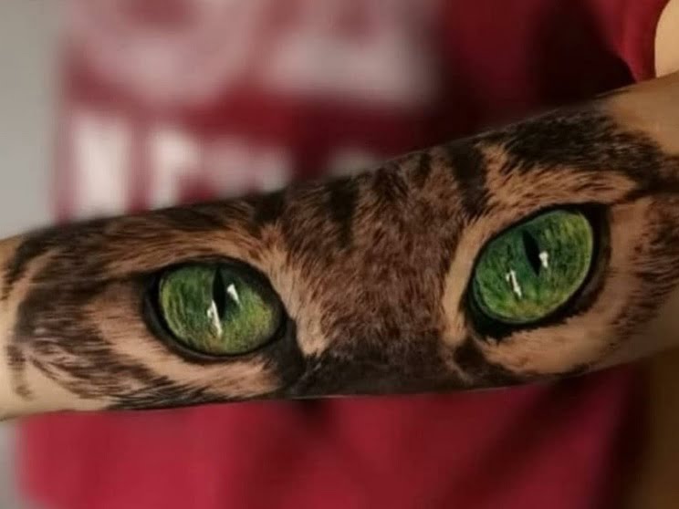 Tatuaje ojos de gato