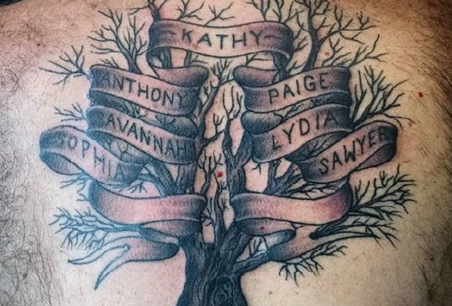 Con nombres de familiares