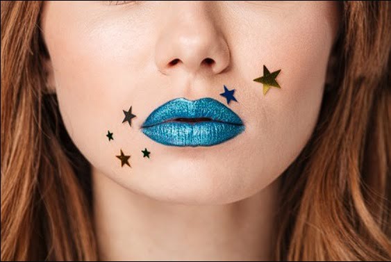 labios azules
