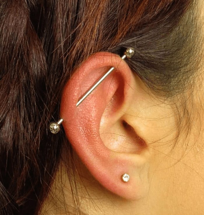 Tipos de piercing en la oreja