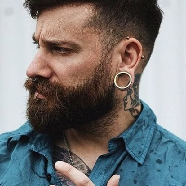 Tipos de piercing en la oreja: lóbulo